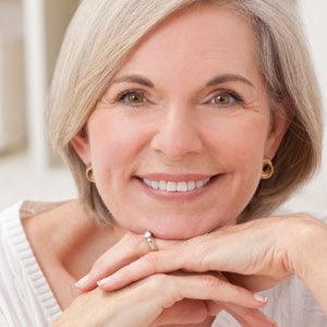 Portrait of an attractive senior woman smiling